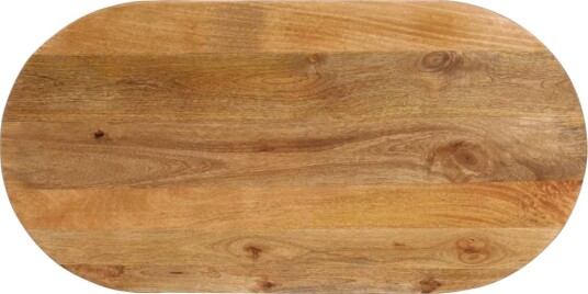 Bordplate 120x50x3,8 cm oval heltre mango