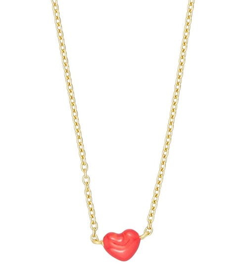 DESIGN LETTERS Little Big Love Necklace   Goldplated |Guld |L:42 cm