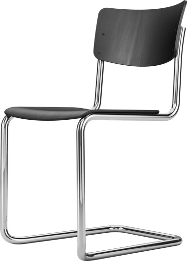 Thonet S 43 ST Spisestol Stabelbar Krom/ Sort Bøk