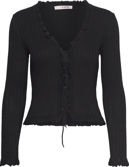 A View Fabian Tie Cardigan BLACK 38 A View Fabian Tie Cardigan BLACK 38