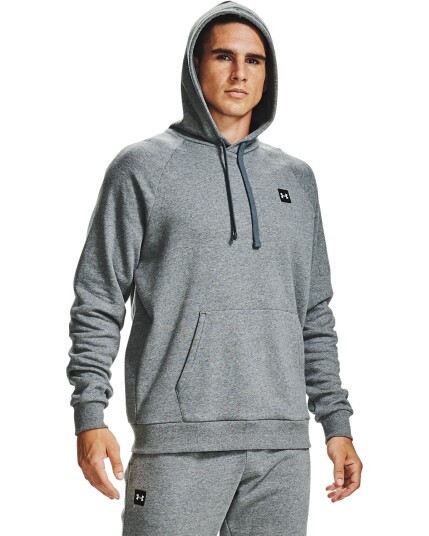 Under Armour Rival Fleece Hoodie Pitch Gray / Black - XL Under Armour Rival Fleece Hoodie Pitch Gray / Black - XL