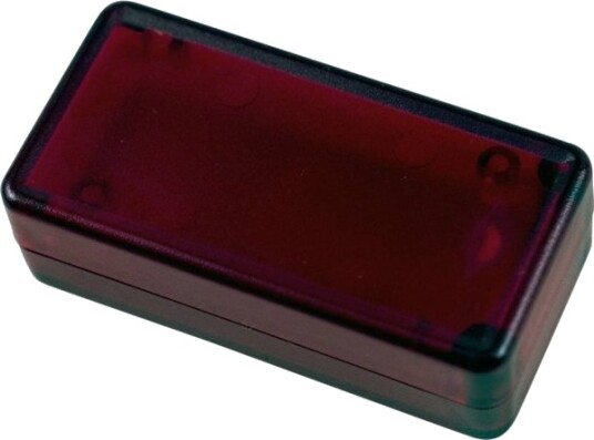 Hammond Electronics 1551BTRD 15 × 25 × 50 mm ABS Rød Transparent Kabinett