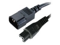 MicroConnect Power Cord Notebook - Strømkabel - IEC 60320 C5 til IEC 60320 C14 - 1.8 m - svart