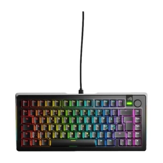 Glorious GMMK 3 Pro 75% Gaming Tastatur Nordisk Kablet med Fox Brytere - Svart
