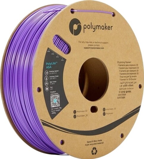 Polymaker Polylite Asa Filament 1 Kg 1.75 Mm Violet Polymaker Polylite Asa Filament 1 Kg 1.75 Mm Violet