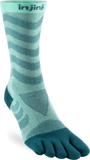 Injinji Women's Ultra Run Crew Glacier M/L, Glacier Injinji Women's Ultra Run Crew Glacier M/L, Glacier