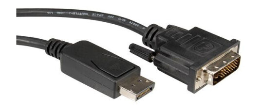 ROLINE DisplayPort Cable DP-DVI(24+1). M/M. 5.0m