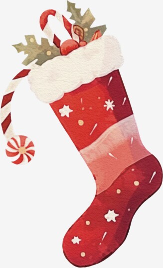 Julesokk Klistremerke Julesokk Klistremerke