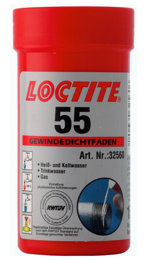 LOCTITE 55 GJENGETETTINGSSNØRE, 48X160M LOCTITE 55 GJENGETETTINGSSNØRE, 48X160M