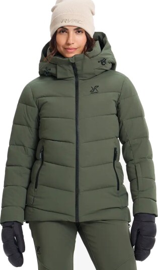 RevolutionRace Glint Insulated Ski Jacket Dame Kambaba Green Størrelse:3XL   Skalljakke Turjakke & Vindjakke