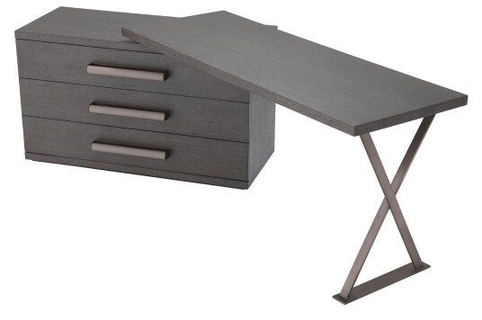 Sanderson skrivbord brun