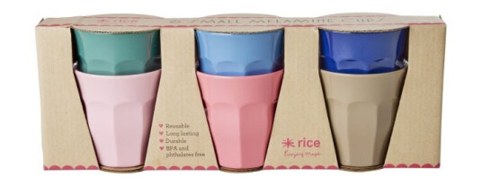 RICE Melaminkopp Assorterte "A New York Minute"-farger Liten RICE Melaminkopp Assorterte "A New York Minute"-farger Liten