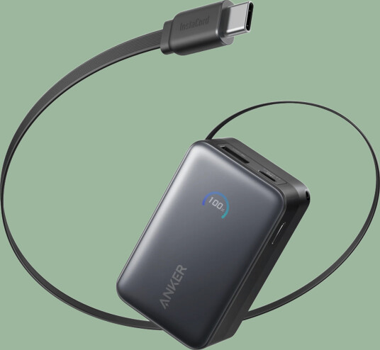 Anker Nano 10000 mAh Powerbank med USB-C og 45W Lading Svart Anker Nano 10000 mAh Powerbank med USB-C og 45W Lading Svart