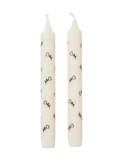 Broste Copenhagen Mai Taper Candle - Cream - H19CM Broste Copenhagen Mai Taper Candle - Cream - H19CM