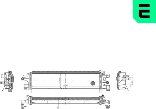 ERA 673416 Radiator motorkjøling