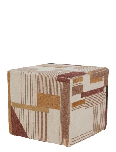 Urban Nature Culture Urban Nature Culture Pouf Lille Multi/patterned H 42CM Urban Nature Culture Urban Nature Culture Pouf Lille Multi/patterned H 42CM