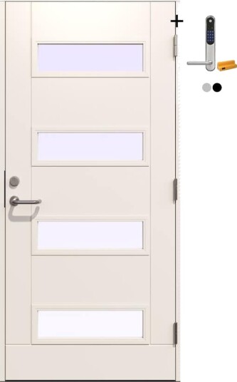 Ytterdør Gilje Doris med Yale Doorman Classic Home