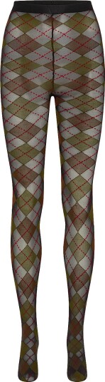 SUI AVA Argyle Tights // 40D GREEN // BROWN / L/XL SUI AVA Argyle Tights // 40D GREEN // BROWN / L/XL