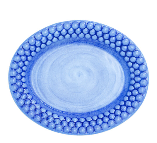 Mateus Bubbles Oval Tallerken Lyseblå 20 cm