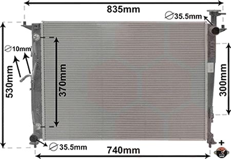 VAN WEZEL 82012716 Radiator motorkjøling