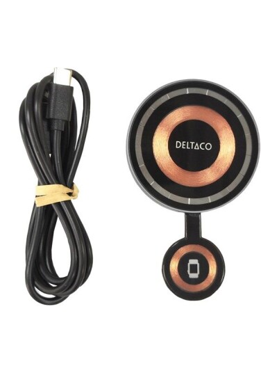 Deltaco 2-in-1 Transparent Wireless Charger Deltaco 2-in-1 Transparent Wireless Charger