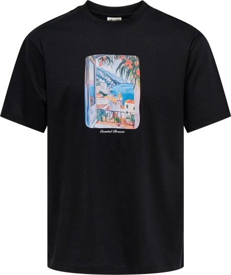 ONLY & SONS Onsfred Painting Life Rlx Ss Tee Black S