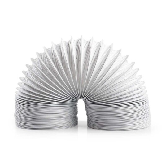 Nedis Air Outlet Hose PVC | 100 mm | 3.00 m | Egnet for: Air Ventilation / Tumble Dryers | Hvit