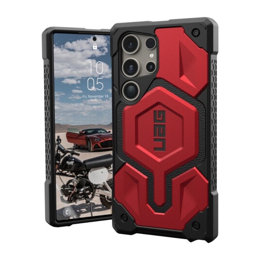 UAG SAMSUNG GALAXY S24 ULTRA MONARCH PRO DEKSEL MAGNETISK, CRIMSON