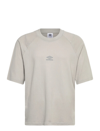 Umbro Washed High Neck Boxy Tee - Grey - M