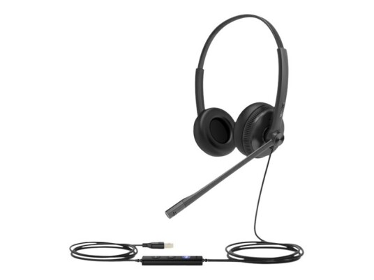 Yealink Uh34 Lite Dual Uc - Hodesett - On-Ear - Kablet - Usb - Svart - For Yealink Sip-T43, T46, T48, T53, T54, T57, Vp59, T58, Vp59