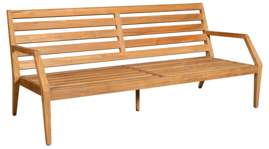 Stockamöllan Gunnaröd 3 seters sofa Teak med beige pute Inkl. puter Natur