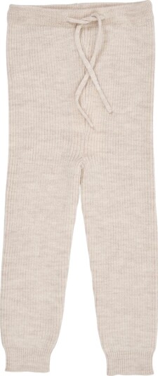 Copenhagen Colors Pale Cream Melange Merino Classic Rib Leggings 104