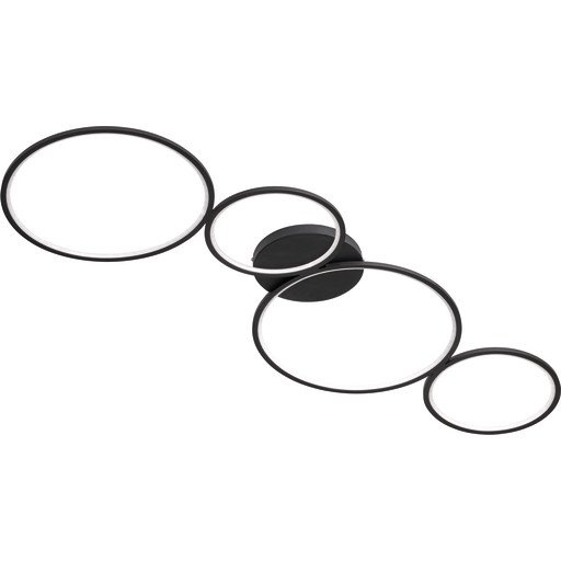 Trio Lighting Rondo taklampe svart 97 cm Trio Lighting Rondo taklampe svart 97 cm