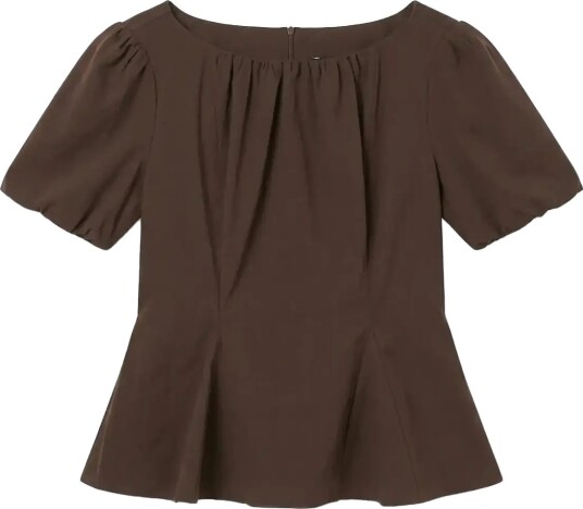 Vero Moda Vmnadi Ss Top Jrs Exp Brown L