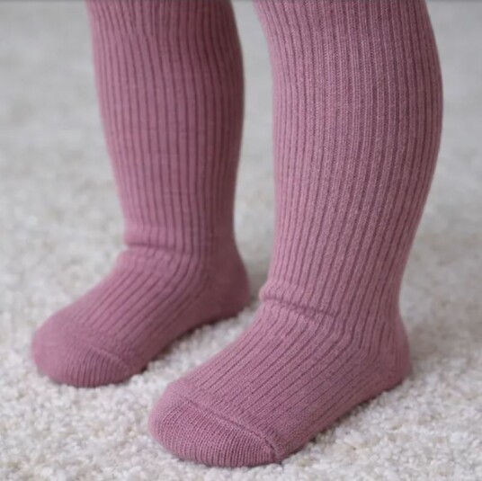 Need it   Strømpebukse i merinoull Fin rosa