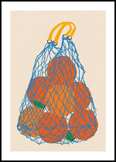 Oranges In a Net Bag Update 24 Plakat / 30x40cm
