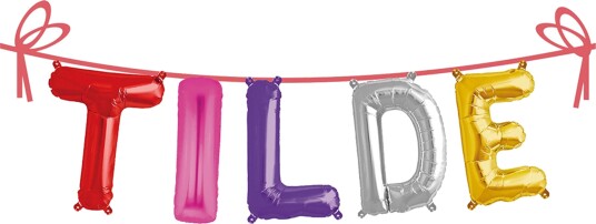 Hisab Joker Ballonggirlander Folie Navn Tilde 66554