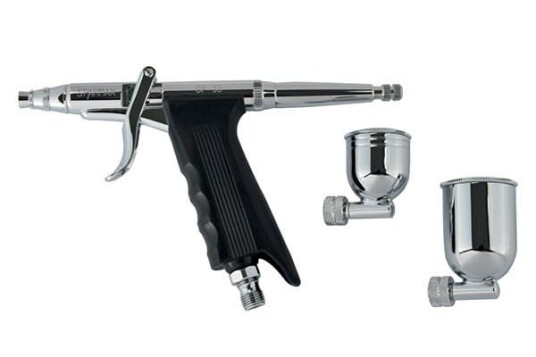 Sparmax GP-35 Sprøytepistol 0,35mm Side Feed med 7ml og 15ml Metallkopp Sparmax GP-35 Sprøytepistol 0,35mm Side Feed med 7ml og 15ml Metallkopp