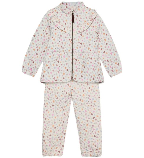 En Fant Thermal Set W. Frills Aop Multi/patterned 104 En Fant Thermal Set W. Frills Aop Multi/patterned 104