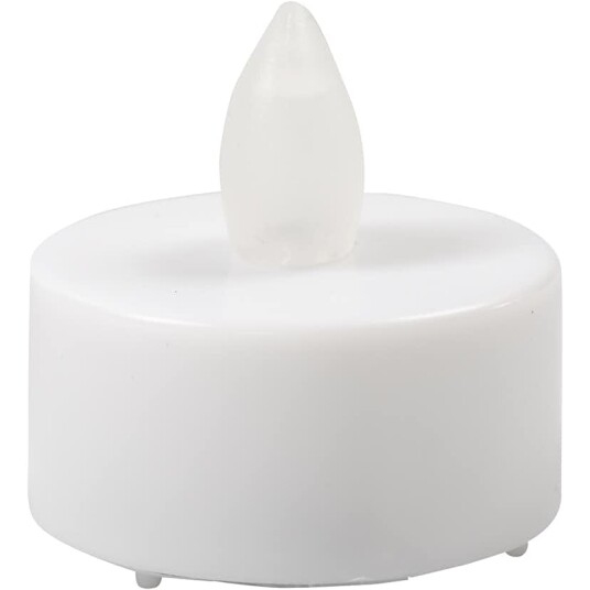 LED Telys Creativ Company Hvit 24 Stk/1 Pk 52339
