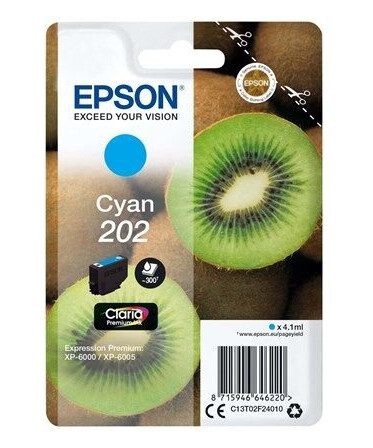 Epson 202 - cyan - original - blkpatron - Blekkpatron Bl