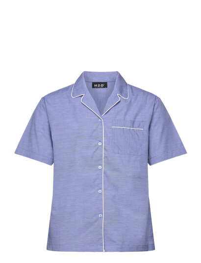 H2O Rønne Essential Pajamas Shirt - Blue - XS H2O Rønne Essential Pajamas Shirt - Blue - XS