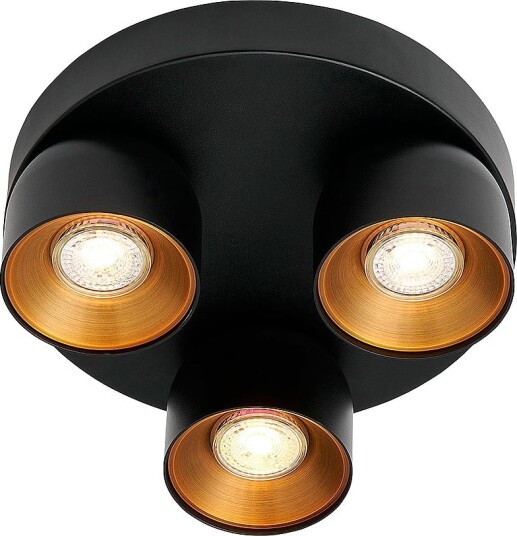Nordlux Spotlight Pitcher 3 Rondel Svart Spotlys