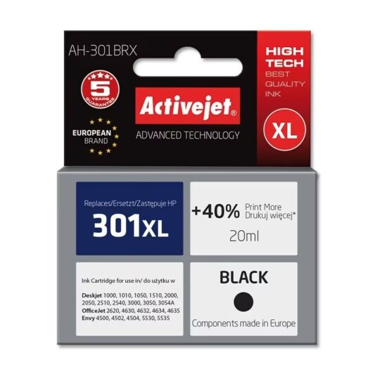 Original blekkpatron Activejet AH-301BRX Sort Original blekkpatron Activejet AH-301BRX Sort