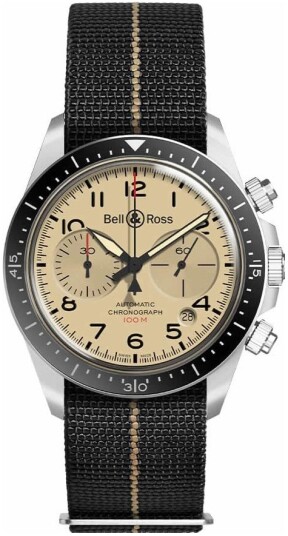 Bell & Ross Herreklokke BRV294 BEI ST/SF Vintage Beige/Tekstil
