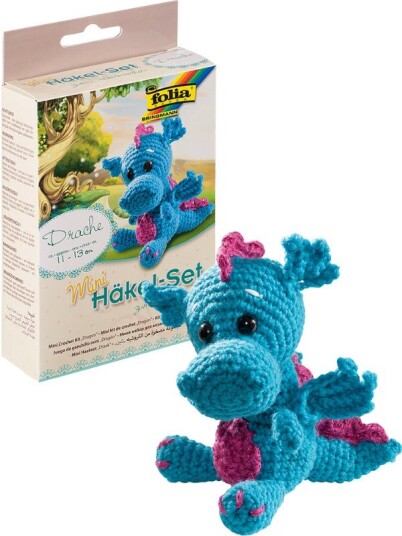 Folia Mini heklesett Amigurumi Drage Folia Mini heklesett Amigurumi Drage