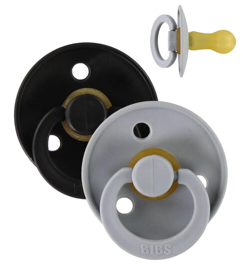 BIBS® Smokk Colour Cloud/ Black 18 måneder, 2 stk.