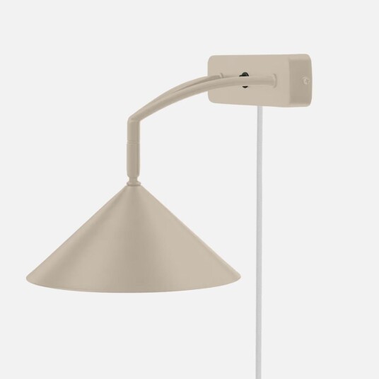 Curve vegglampe - Beige