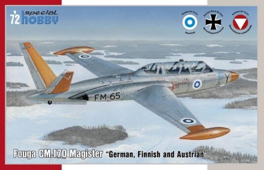 Special Hobby 1/72 Fouga CM.170 Magister "German, Finnish and Austrian" Special Hobby 1/72 Fouga CM.170 Magister "German, Finnish and Austrian"