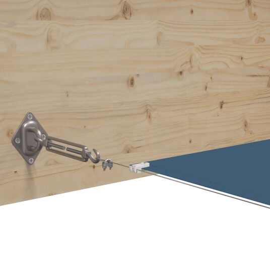 vidaXL Vertikal markise blå 180x800 cm oxford stoff